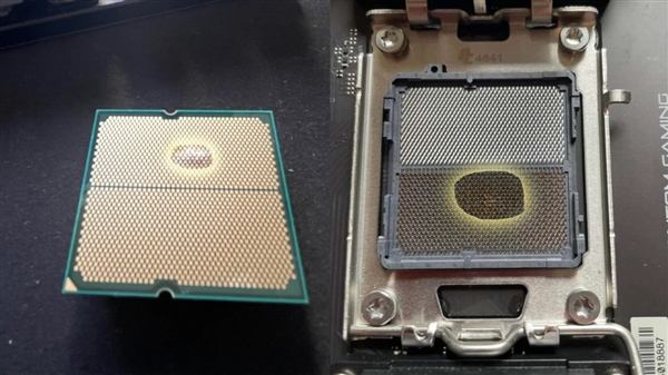 华擎主板成AMD锐龙CPU杀手!7800X3D遭严重烧毁:第一次见CPU鼓包