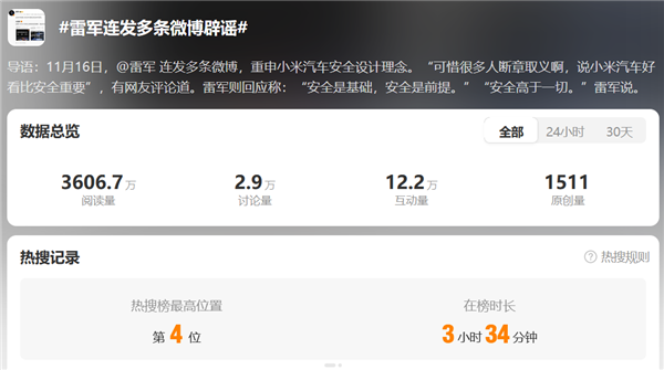 雷军罕见硬刚回应！同日公关负责人被曝调整