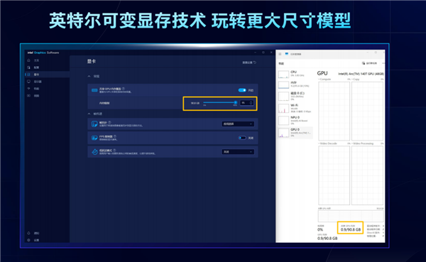 120GB共享显存无人能敌！酷睿Ultra 200H轻松跑1200亿参数MoE大模型
