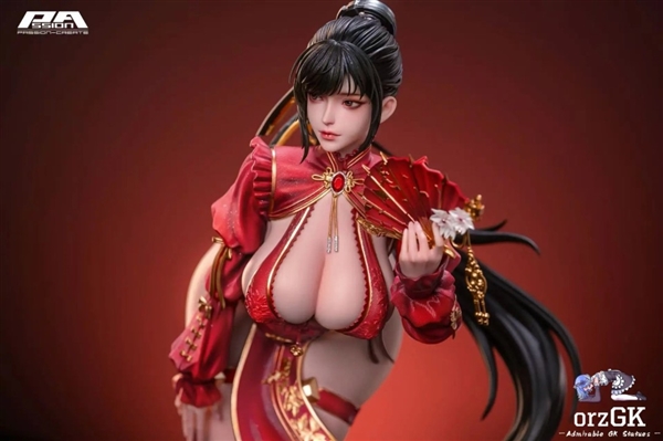《剑星》女主全新雕像公开 身穿红色旗袍很性感