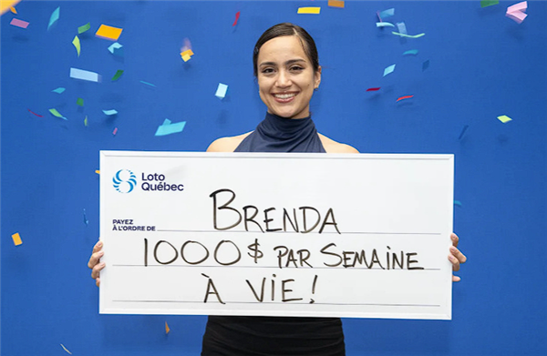 加拿大20岁女孩中大奖后选择每周领钱：每次1000块 能领到终身